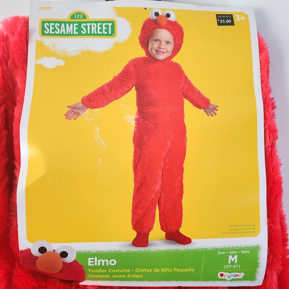 Sesame Street Costumes Sesame Street Elmo Costume Halloween Dress Up Cosplay Party Plush
